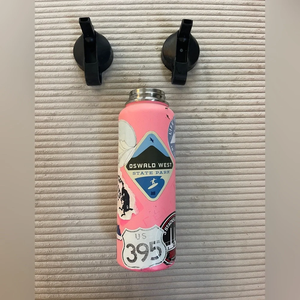 Hydro Flask 40 Oz Bubblegum Barbie Pink Insulated Stainless Steel Water Bottle